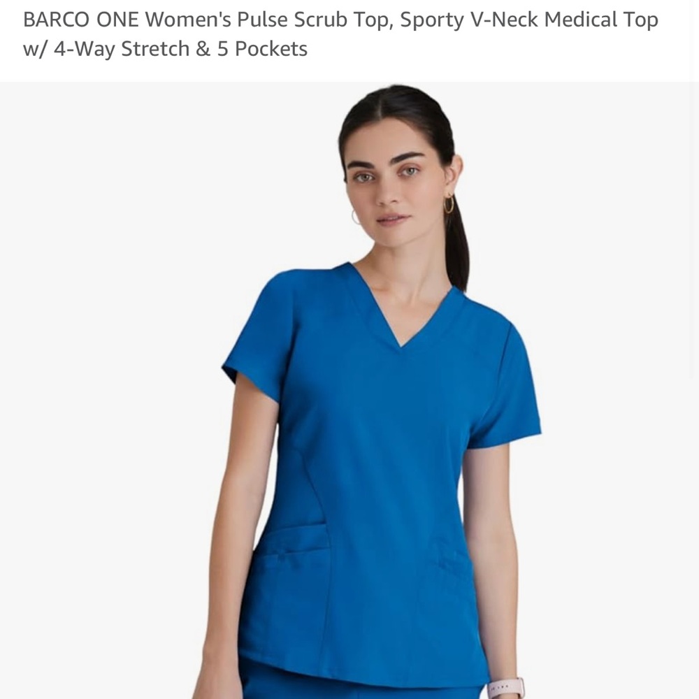 Barco One XL Royal Blue Scrub Top